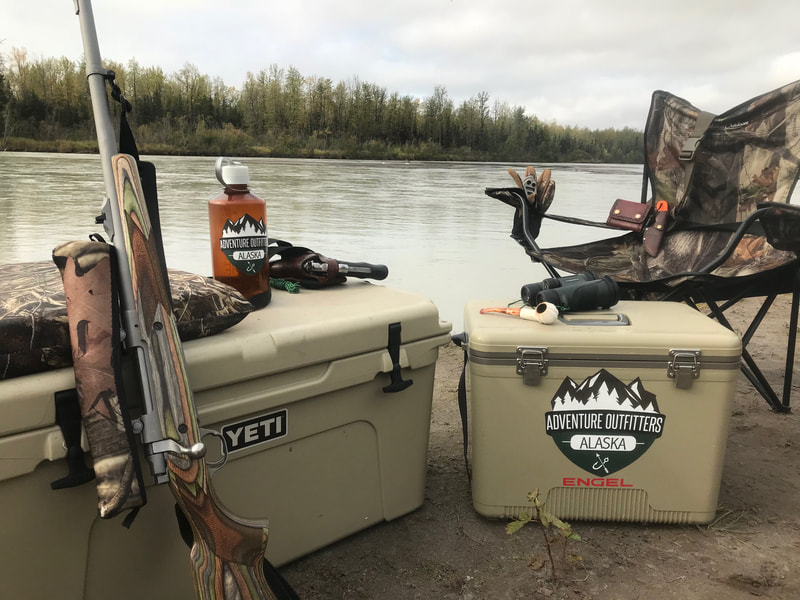 Camping equipment for moose hunt