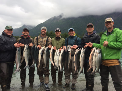 Guided fly out fishing Crescent Lake Alaska