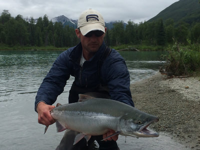 Salmon fishing with Adventure Outfitters Alaska