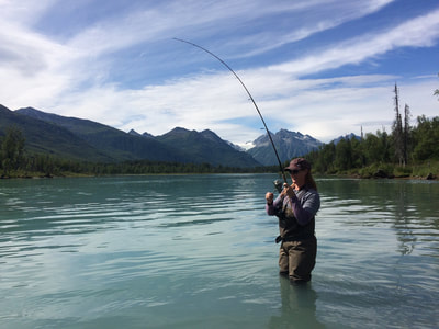 Crescent Lake fishing in Alaska