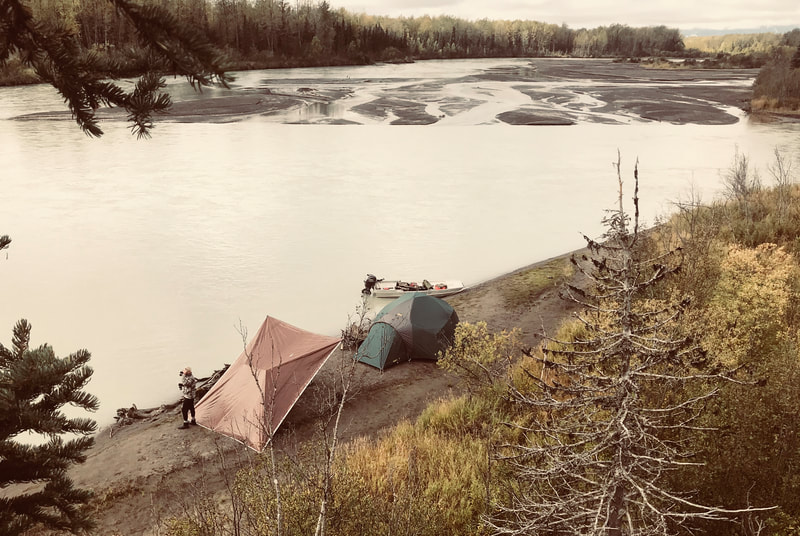 View of Moose camp Kenai Alaska